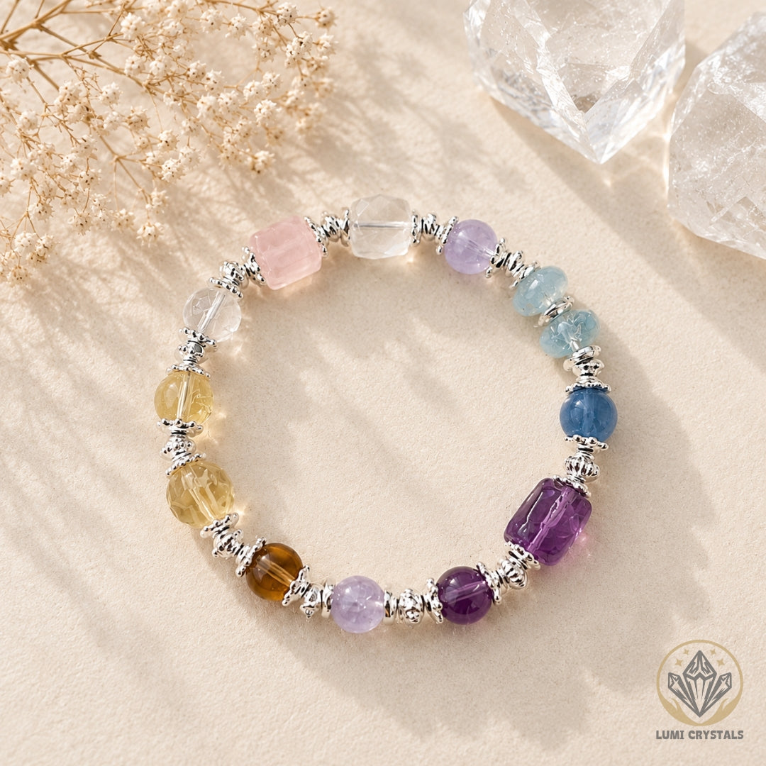 Aurora Gem - Natural Crystals Bracelet Design - Carry The Treasures of The Universe (MT1)