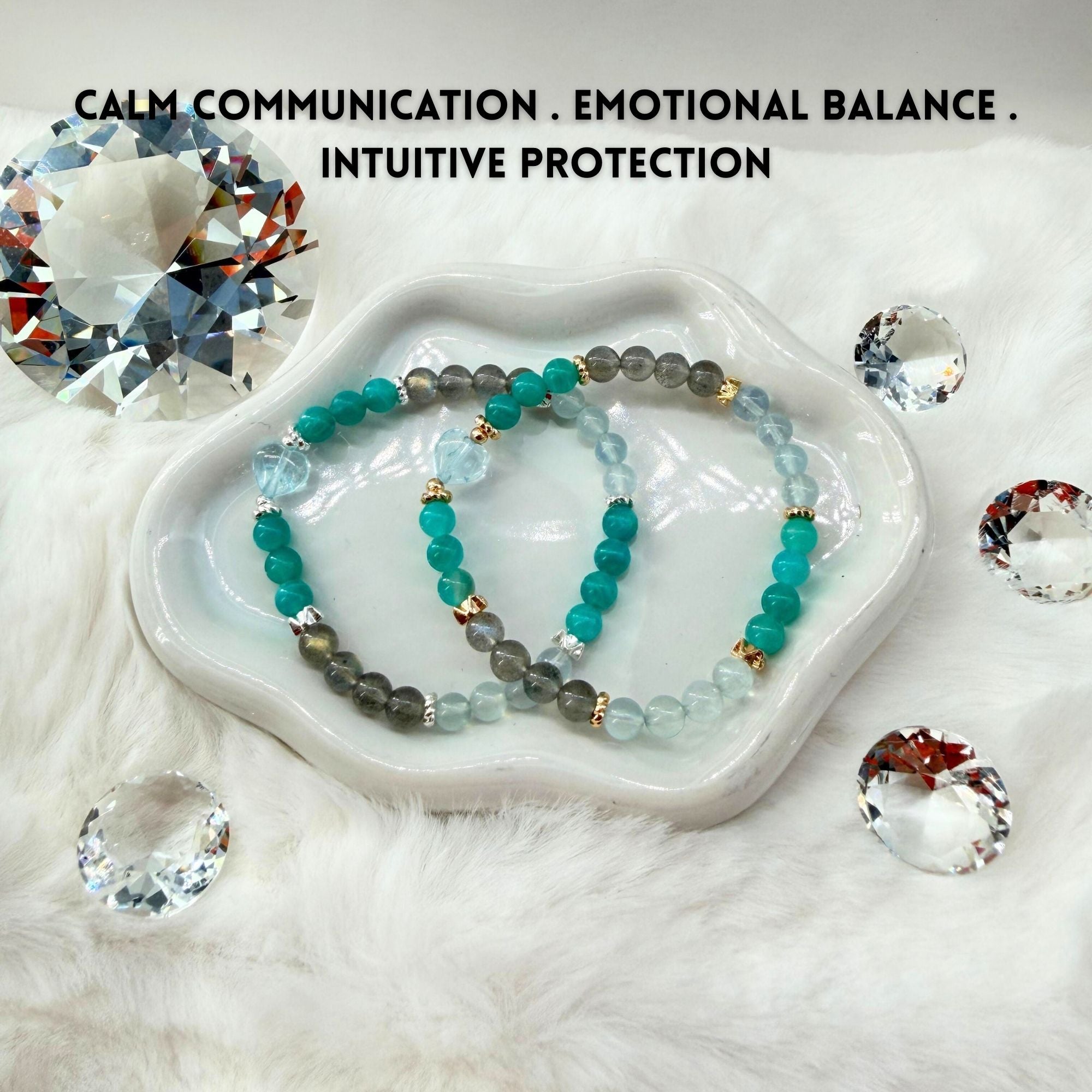 The Ocean Mind - 5mm Stackers - Clear Expression With Emotional Calm (ST1)