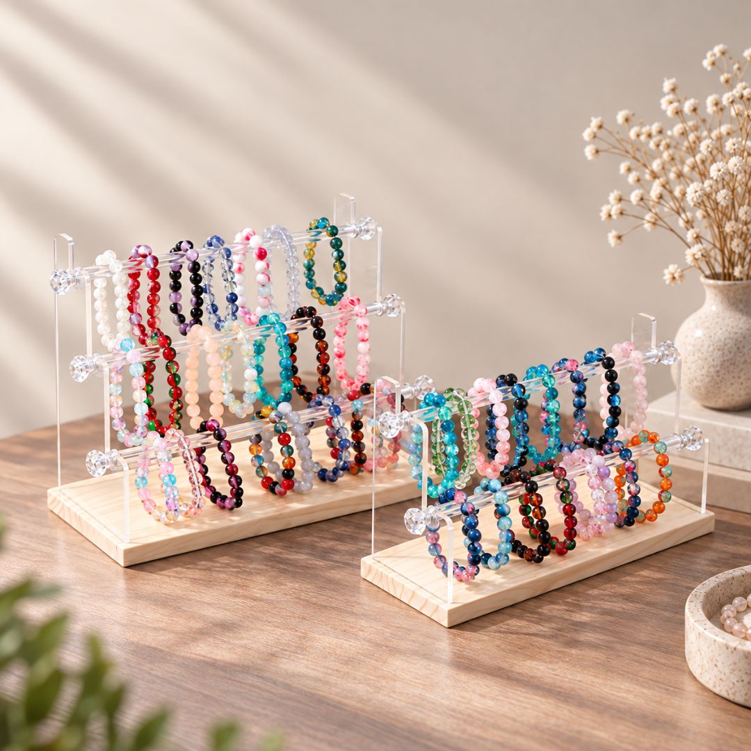 Display Storage Rack For Crystal Bracelets