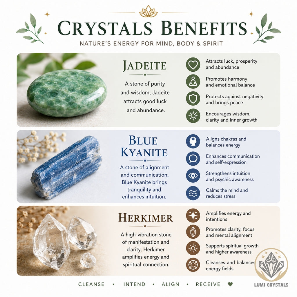 Emerald Sky - Natural Crystals Bracelet Design - Ground Your Power, Shield Your Energy, Rise To The Stars (BL7)